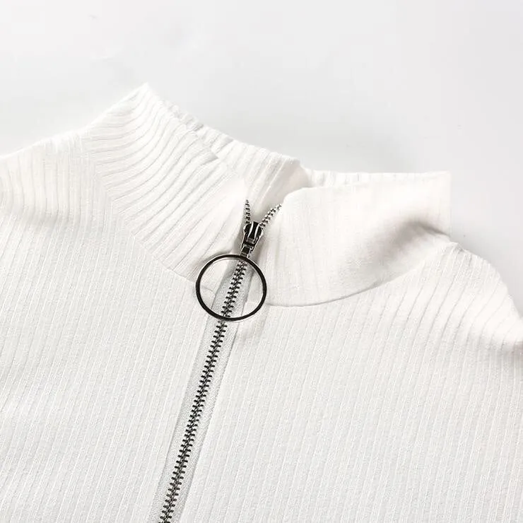 'MotoSport' 1/3-Zip Bodysuit