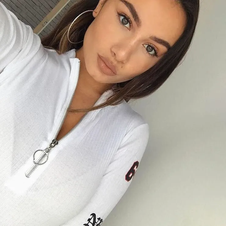 'MotoSport' 1/3-Zip Bodysuit