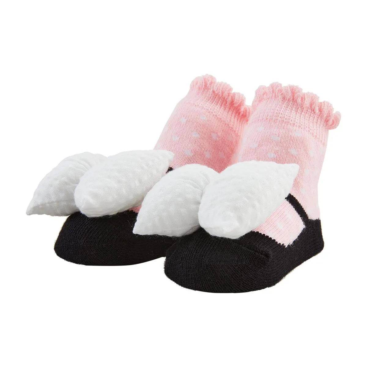 Mud Pie Bow Rattle Toe Sock Set