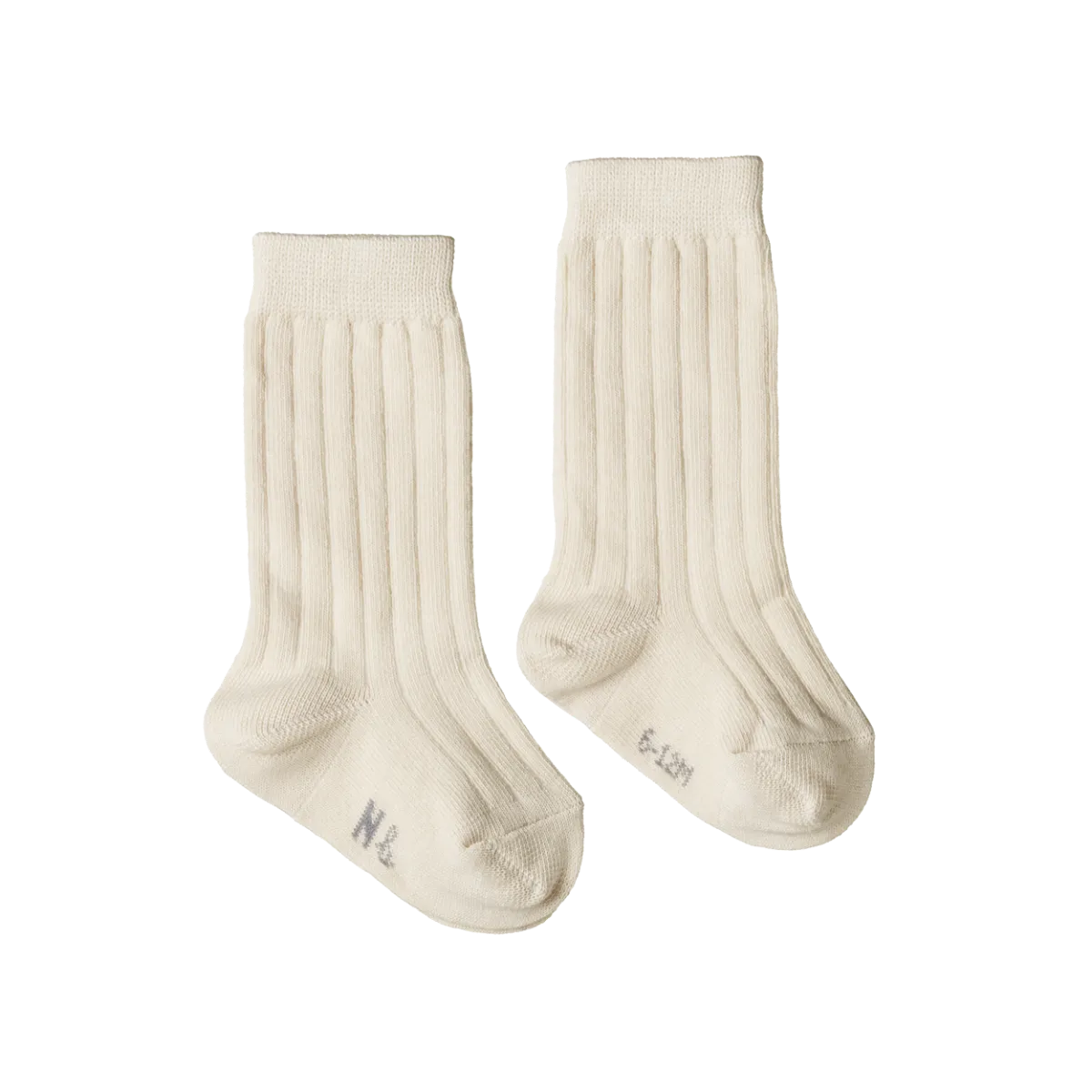Nature Baby Organic Cotton Rib Socks - Natural
