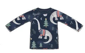 Navy Dinosaurs Long Sleeve Tee