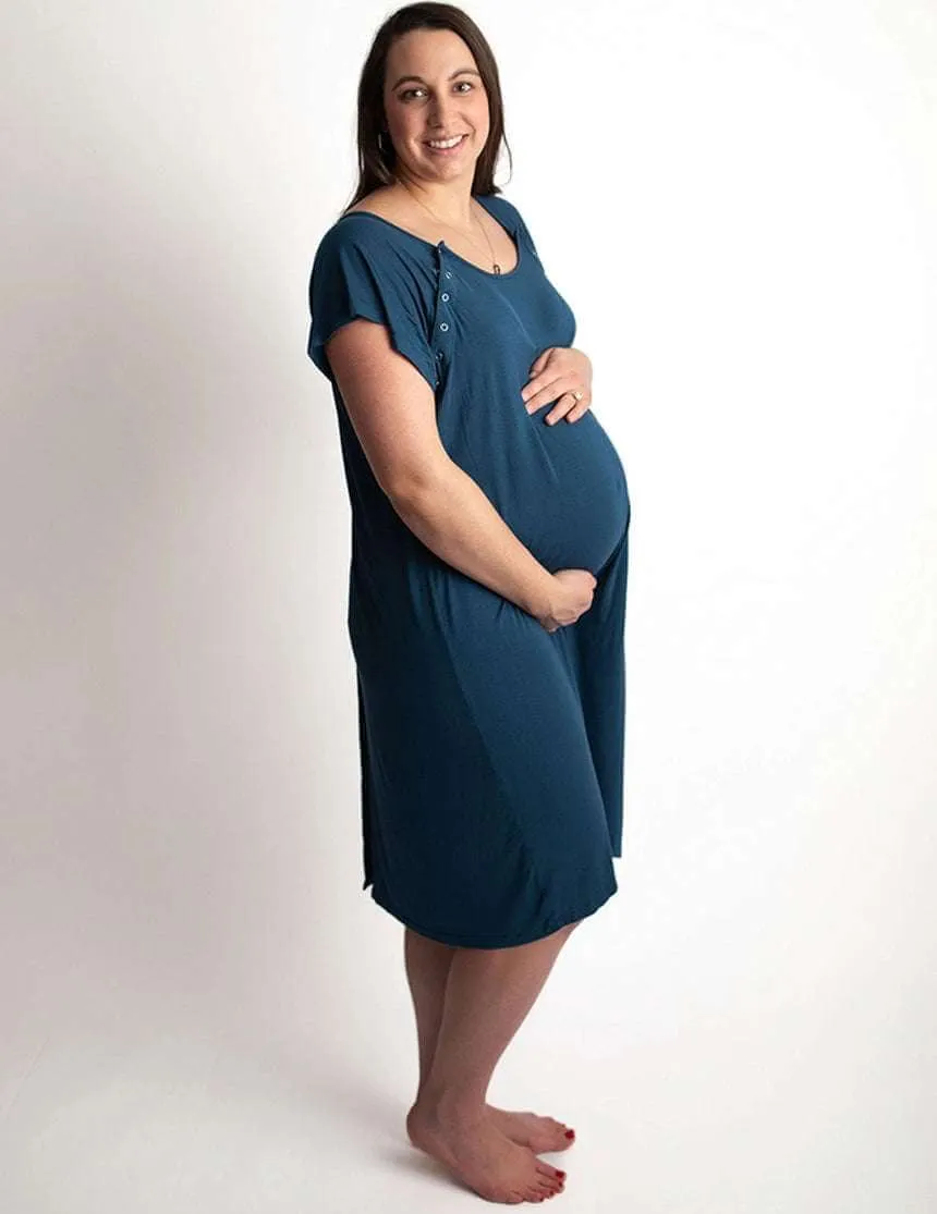 Navy Labor & Delivery Gown