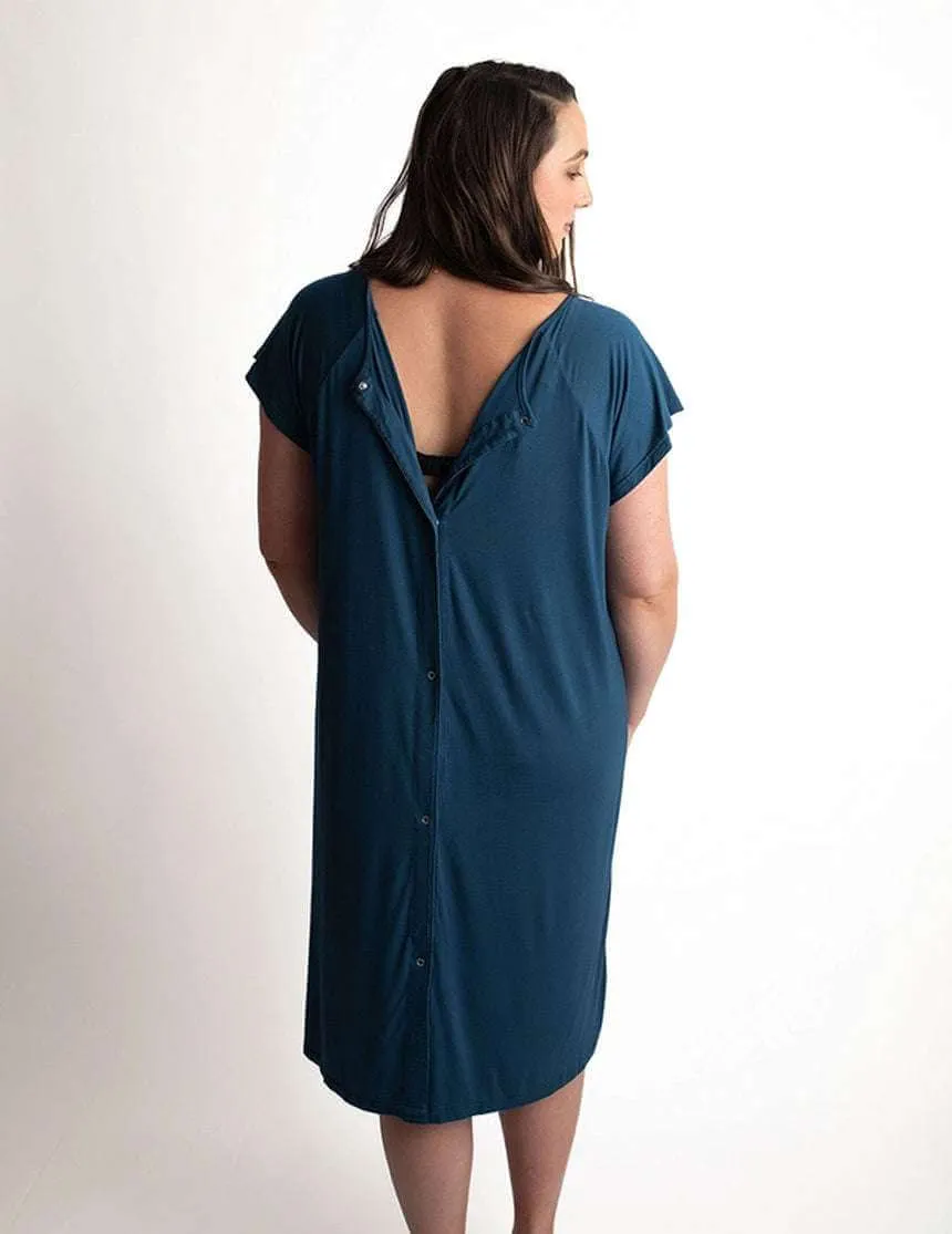 Navy Labor & Delivery Gown