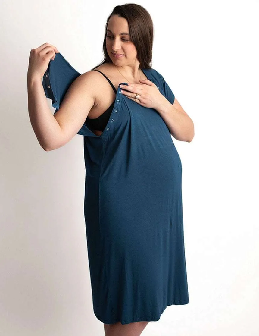 Navy Labor & Delivery Gown