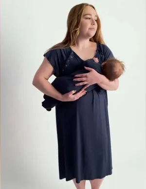 Navy Labor & Delivery Gown