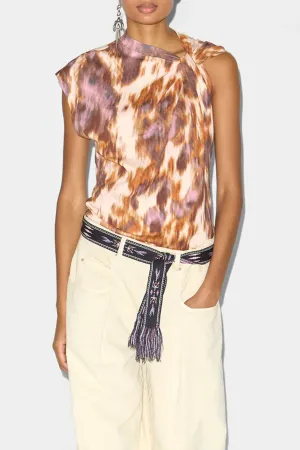 Nayda T-Shirt | Ecru-Ochre