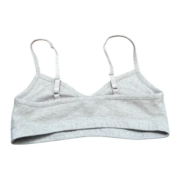 Negative Waffle Knit Lounge Bralette in cream 5 XXL