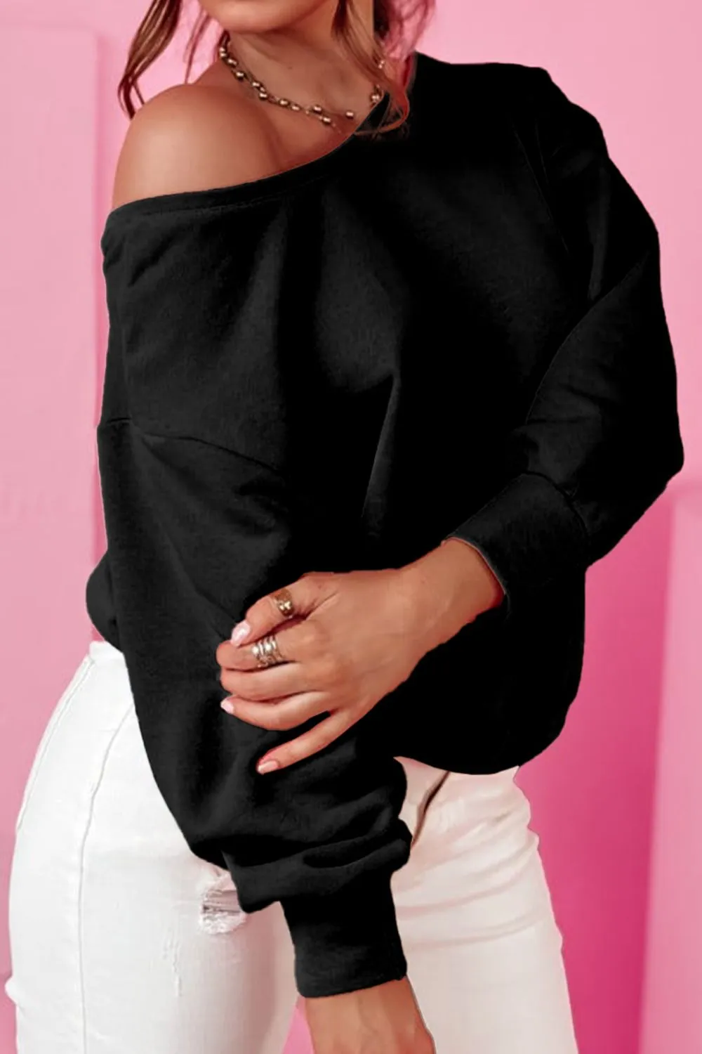 Oakland Bow Long Sleeve Sweatshirt