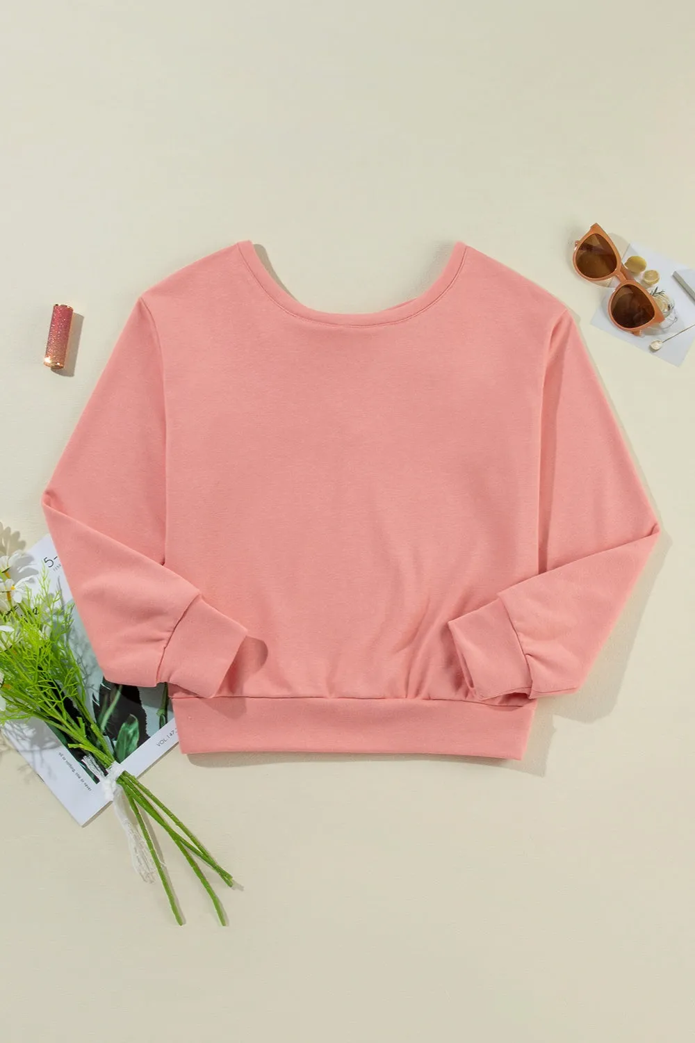 Oakland Bow Long Sleeve Sweatshirt