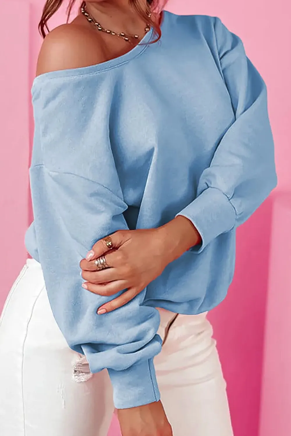 Oakland Bow Long Sleeve Sweatshirt