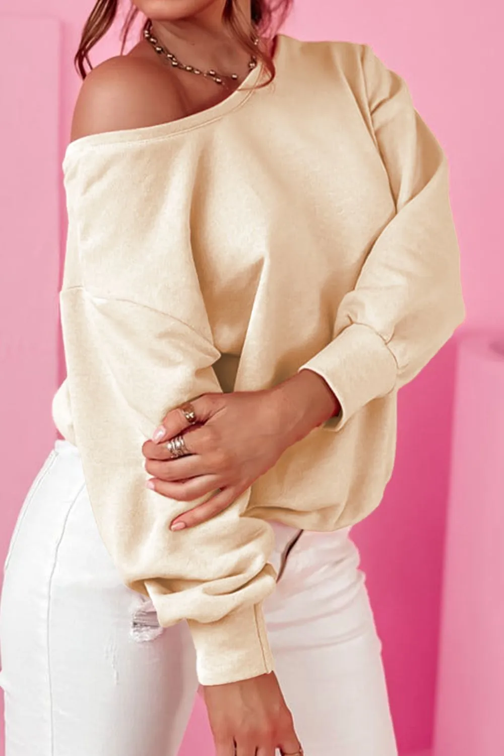 Oakland Bow Long Sleeve Sweatshirt