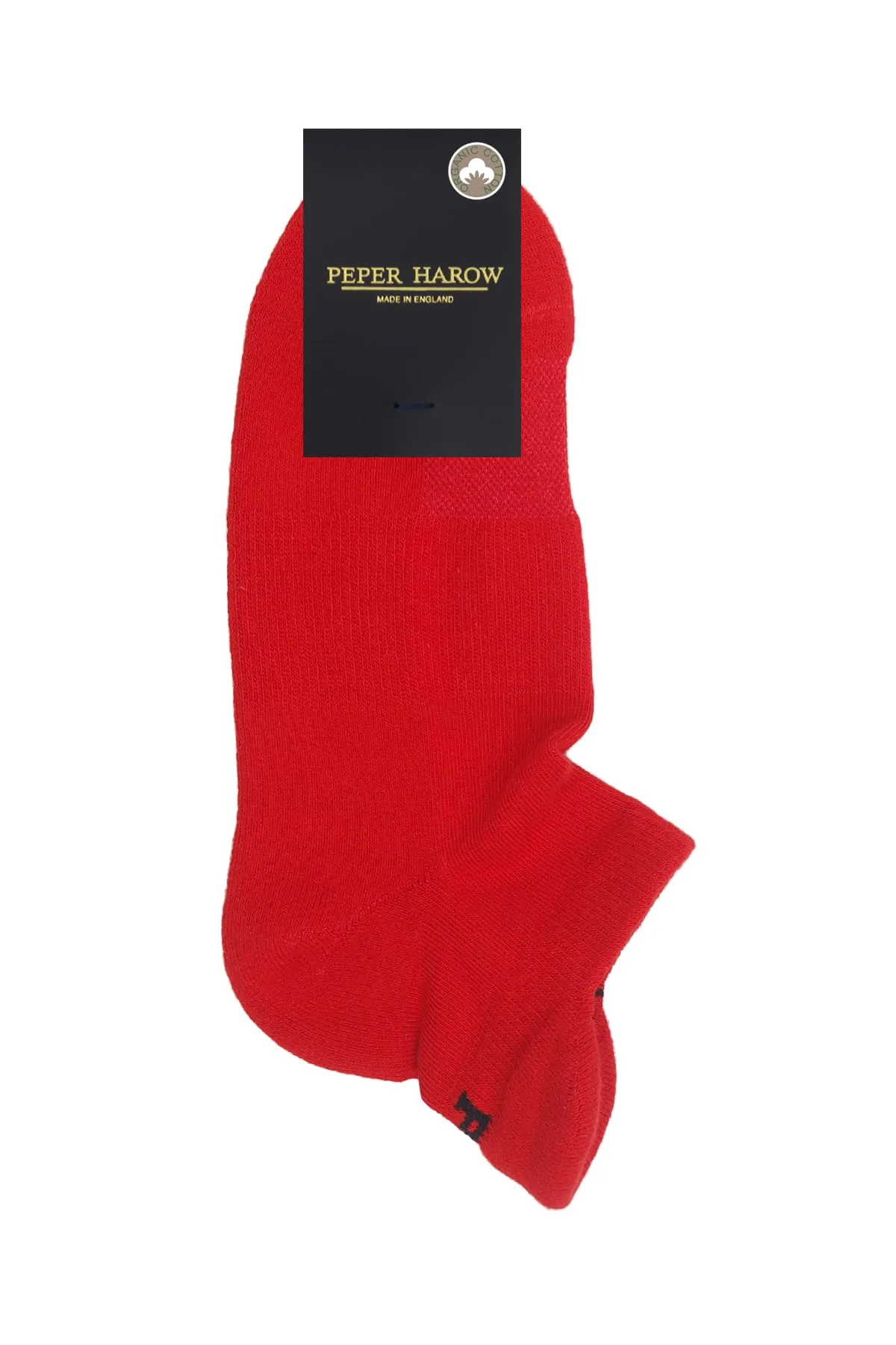 Organic Cotton Men's Trainer Socks | Red
