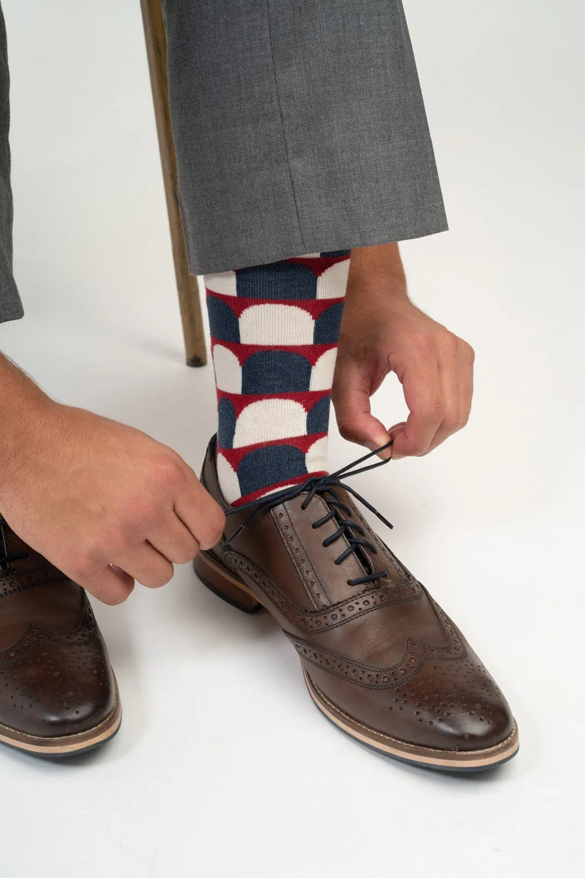 Ouse Men's Organic Cotton Socks | Red