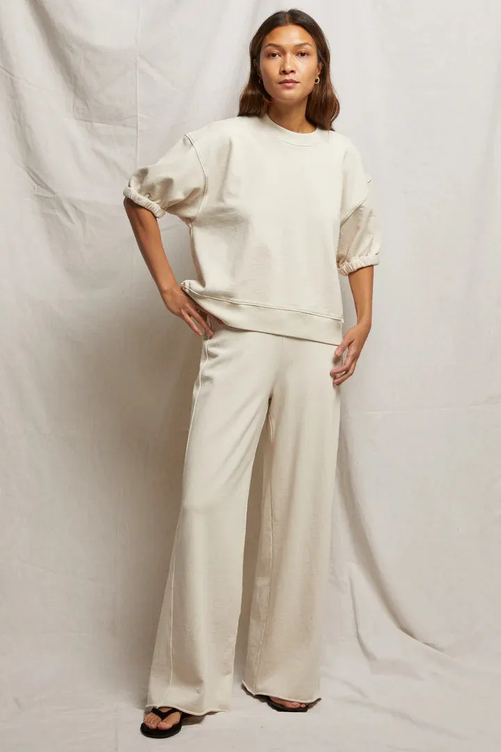 Perfect White Tee Amber Wide Leg Pant