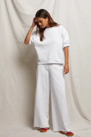 Perfect White Tee Amber Wide Leg Pant