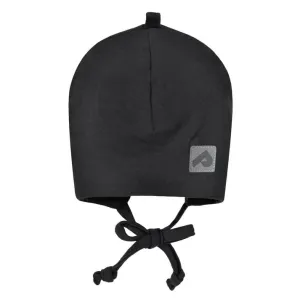 Perlimpinpin Cotton Beanie with Ears - Black