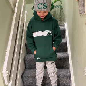 Personalised Bottle Green & Grey MiniVIP© Block Tracksuit Lounge Set