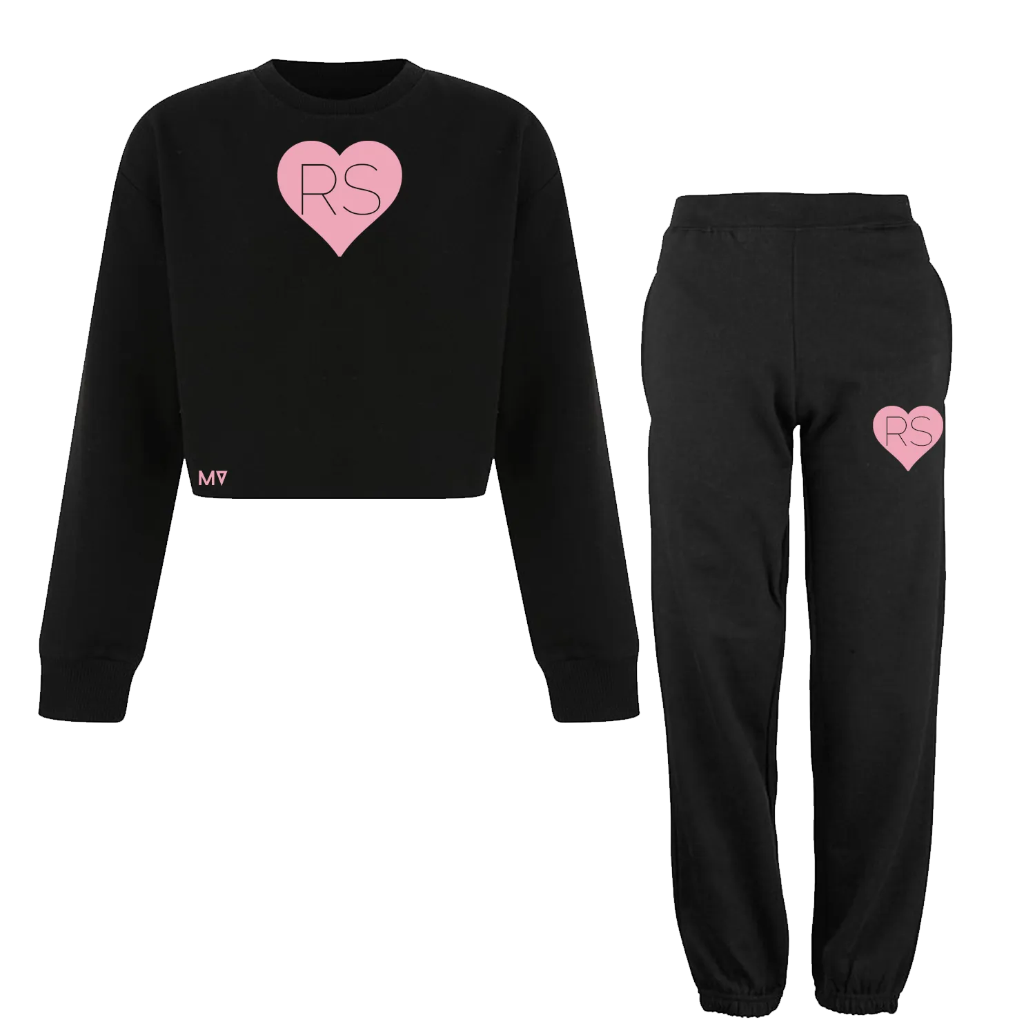 Personalised Heart Initials Oversized Lounge Set / Tracksuit