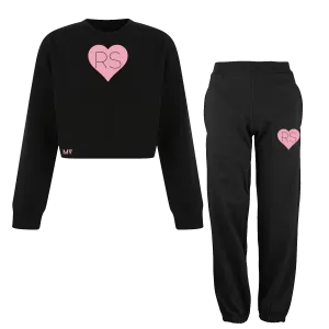 Personalised Heart Initials Oversized Lounge Set / Tracksuit