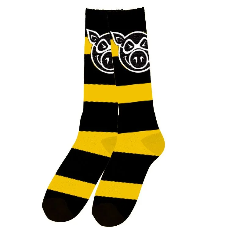 Pig Socks - Blue Stripe -