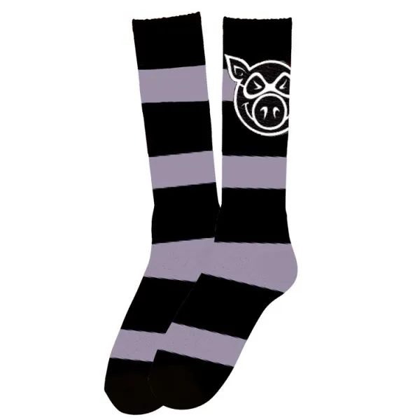 Pig Socks - Blue Stripe -