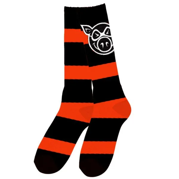 Pig Socks - Blue Stripe -