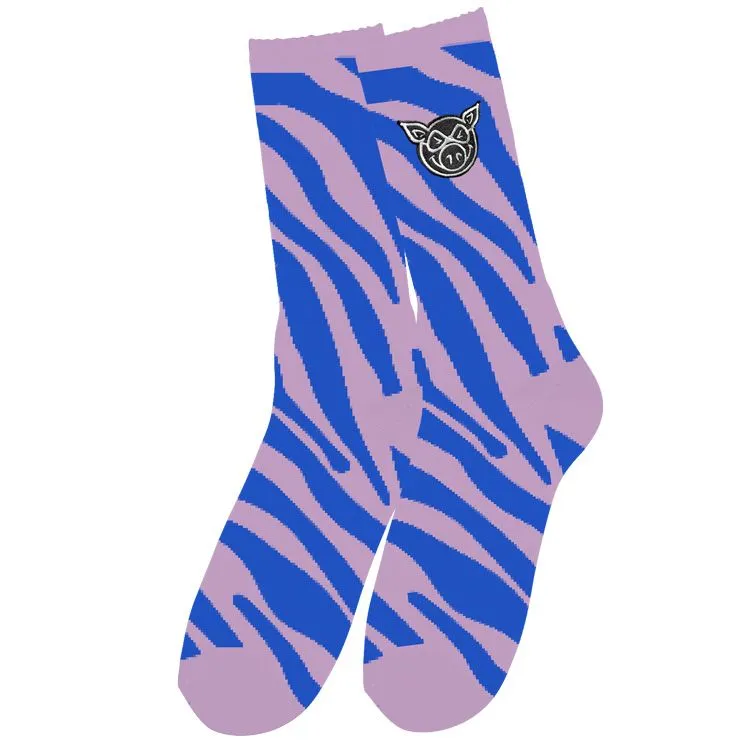 Pig Socks - Blue Stripe -