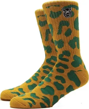 Pig Socks - Brown Leopard -