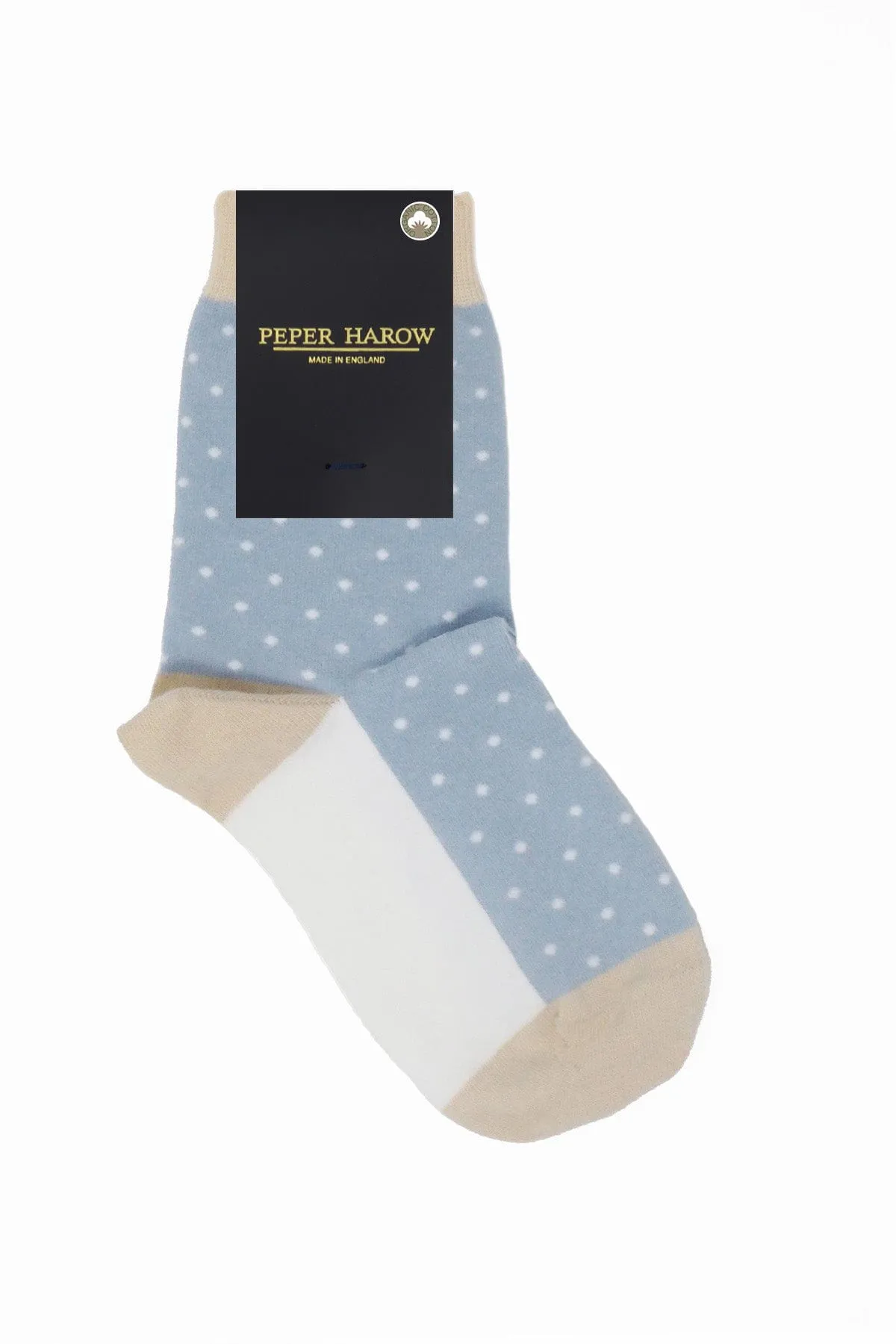 Pin Polka Women's Organic Cotton Socks | Blue
