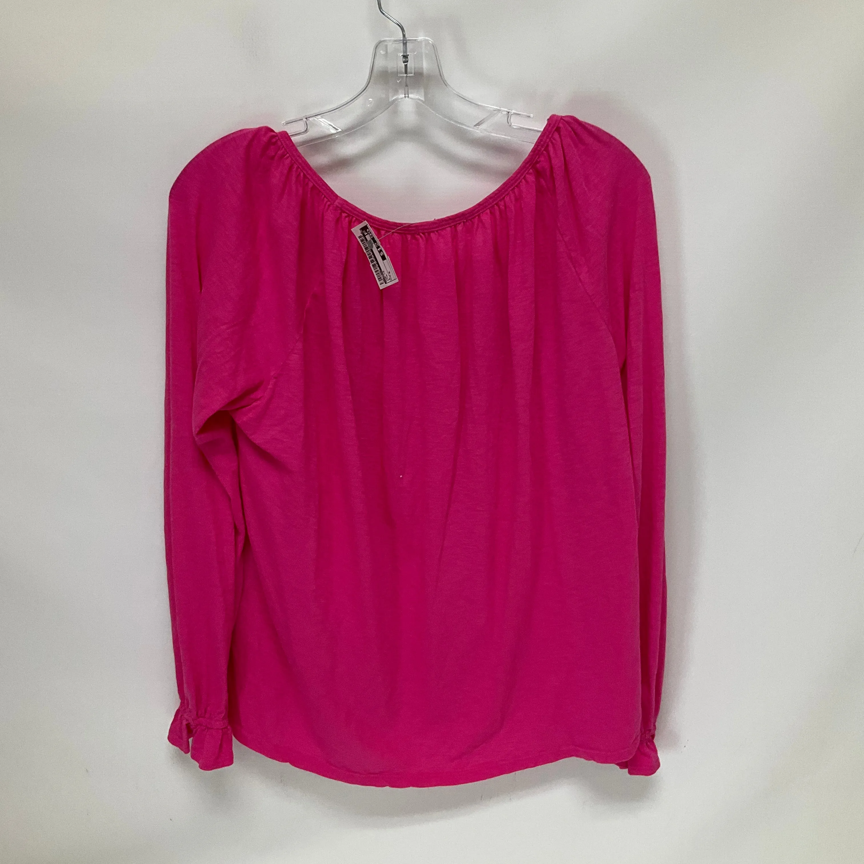 Pink Top Long Sleeve Sunday, Size S