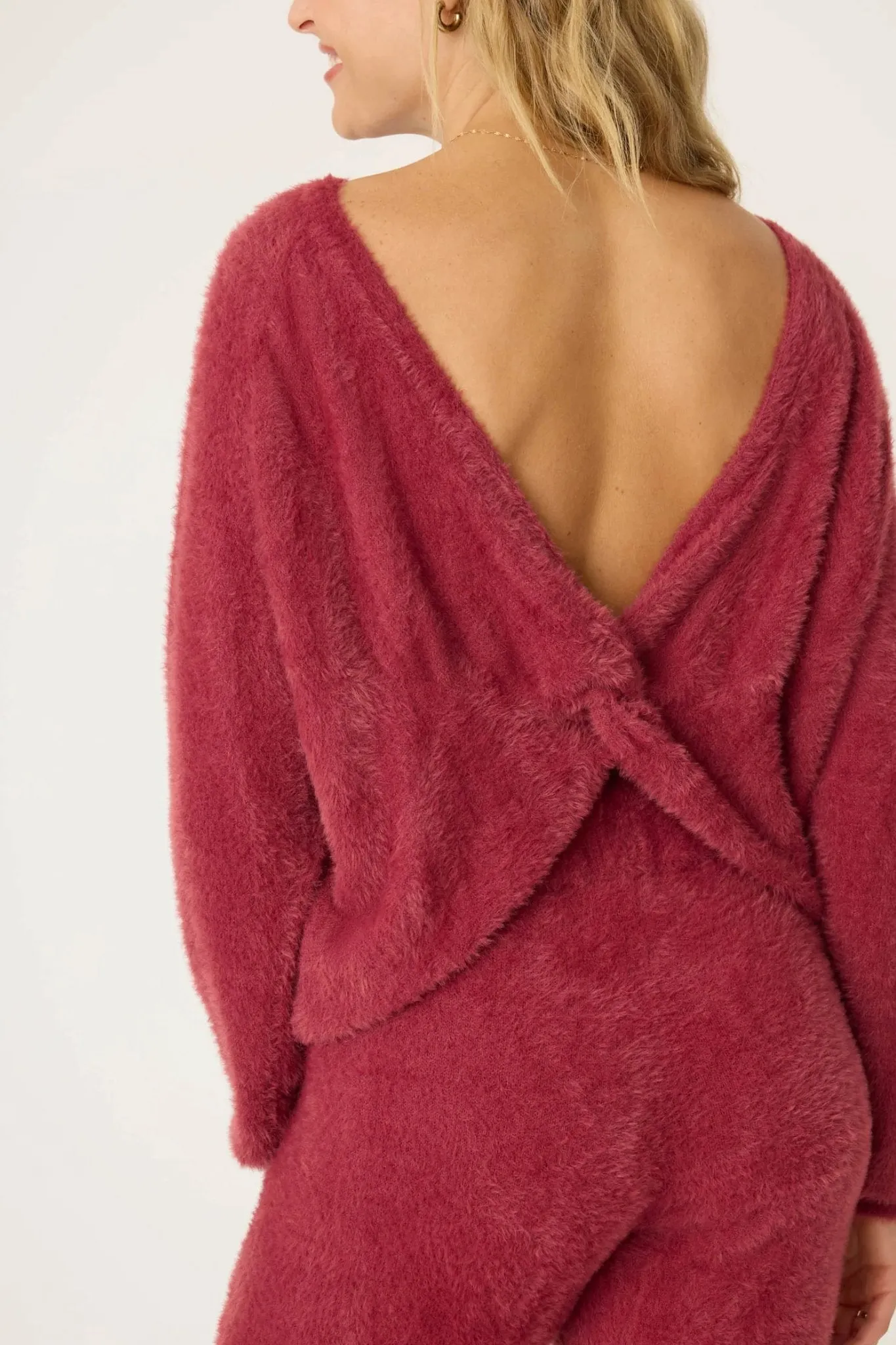 PJ Salvage: Full Of Holiday Spirit Feather Knit Sweater