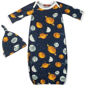 Planets Bamboo Gown & Hat