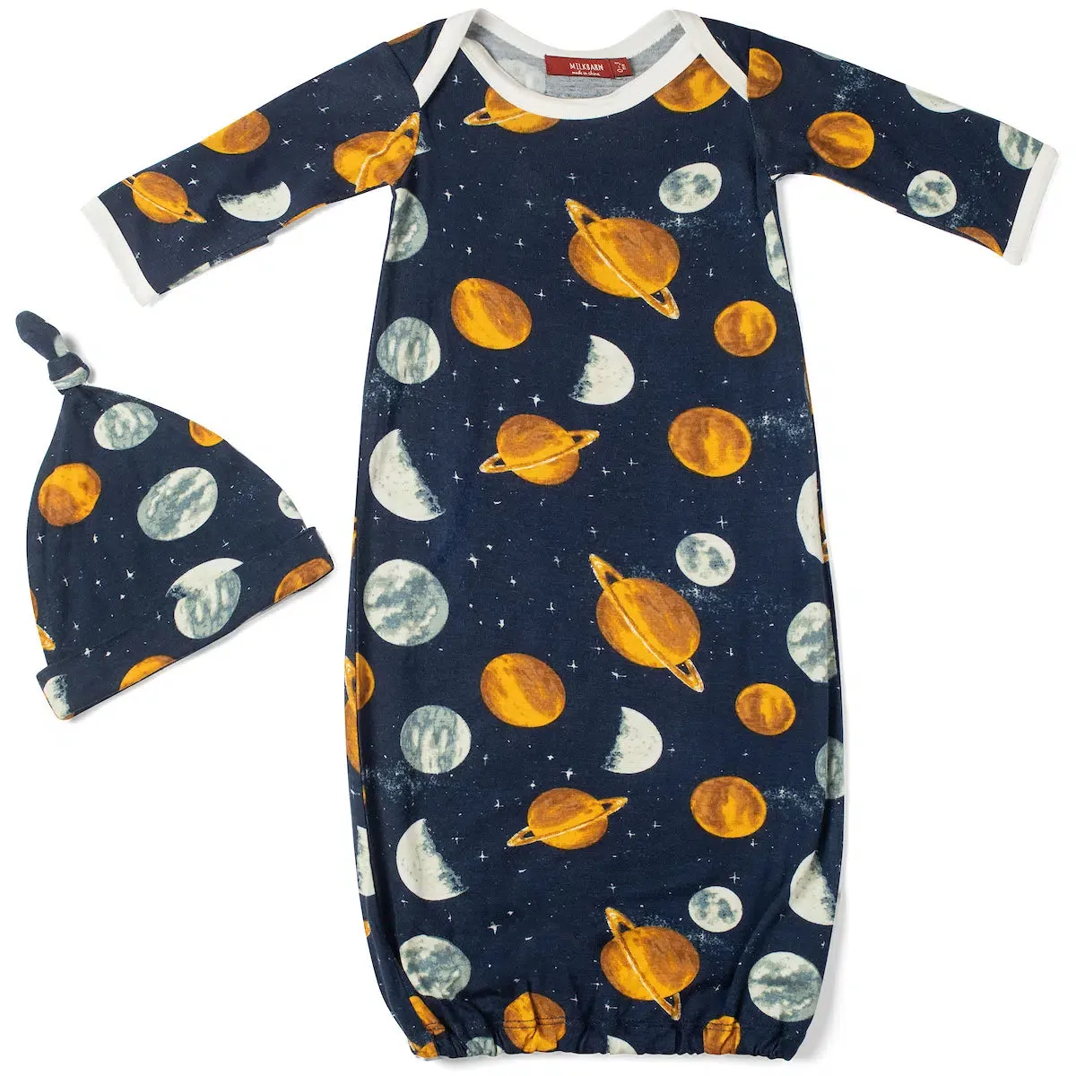 Planets Bamboo Gown & Hat