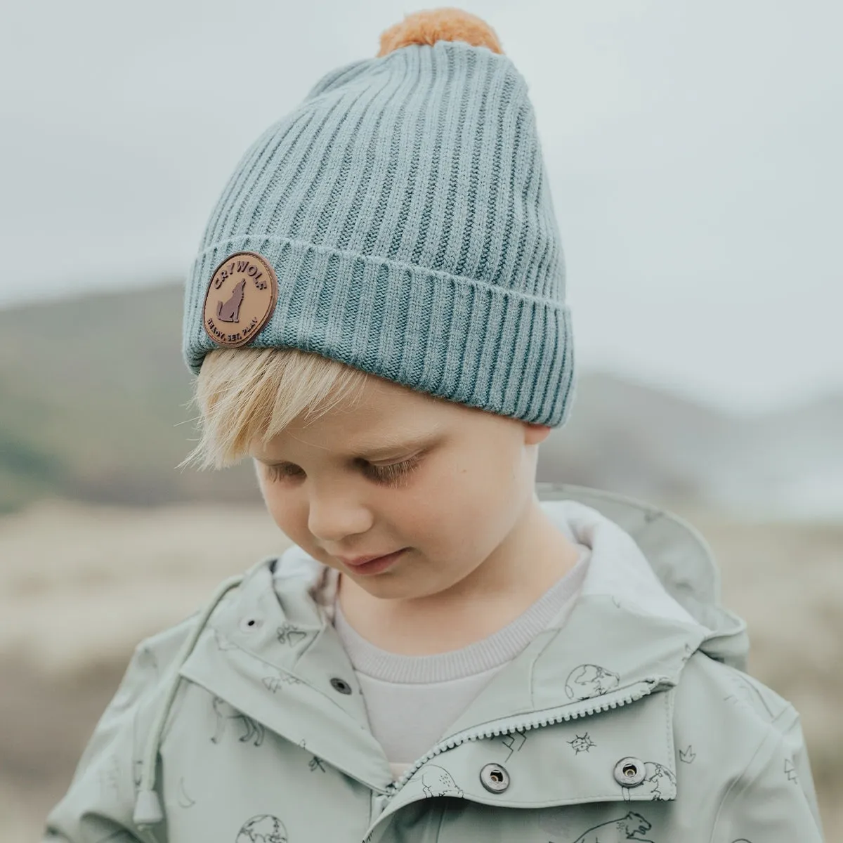 Pom Pom Beanie Scout Blue