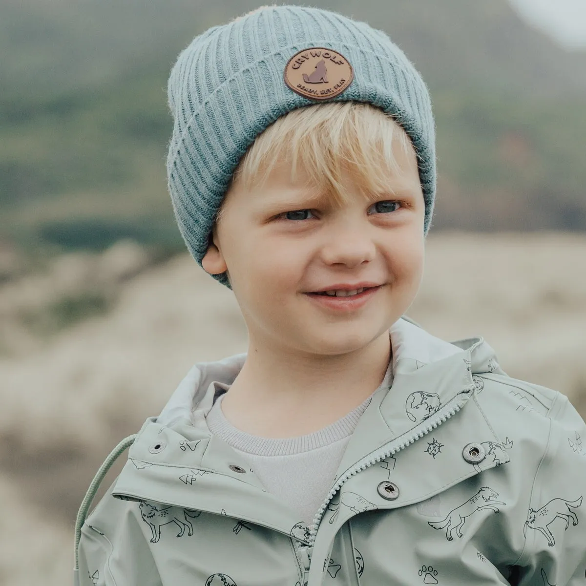 Pom Pom Beanie Scout Blue
