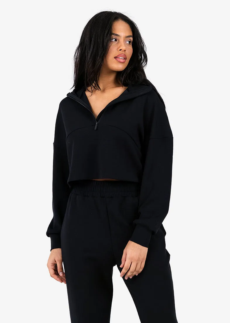 Premium Lounge Half Zip Black