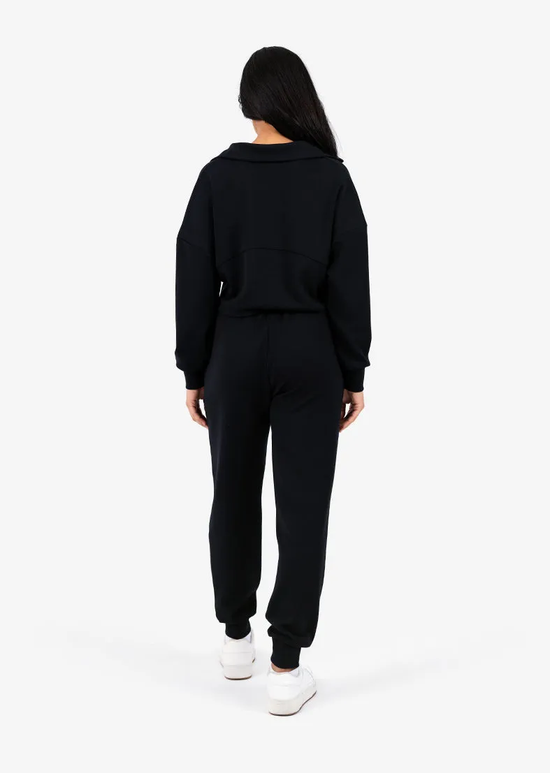 Premium Lounge Half Zip Black