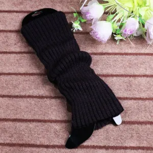 Punk Solid Black Cool Knit Long Socks Women Outdoor Knee High Elastic Leg Warmers 2021 Lady Warm Slim Gothic Hip-hop Rock Sock