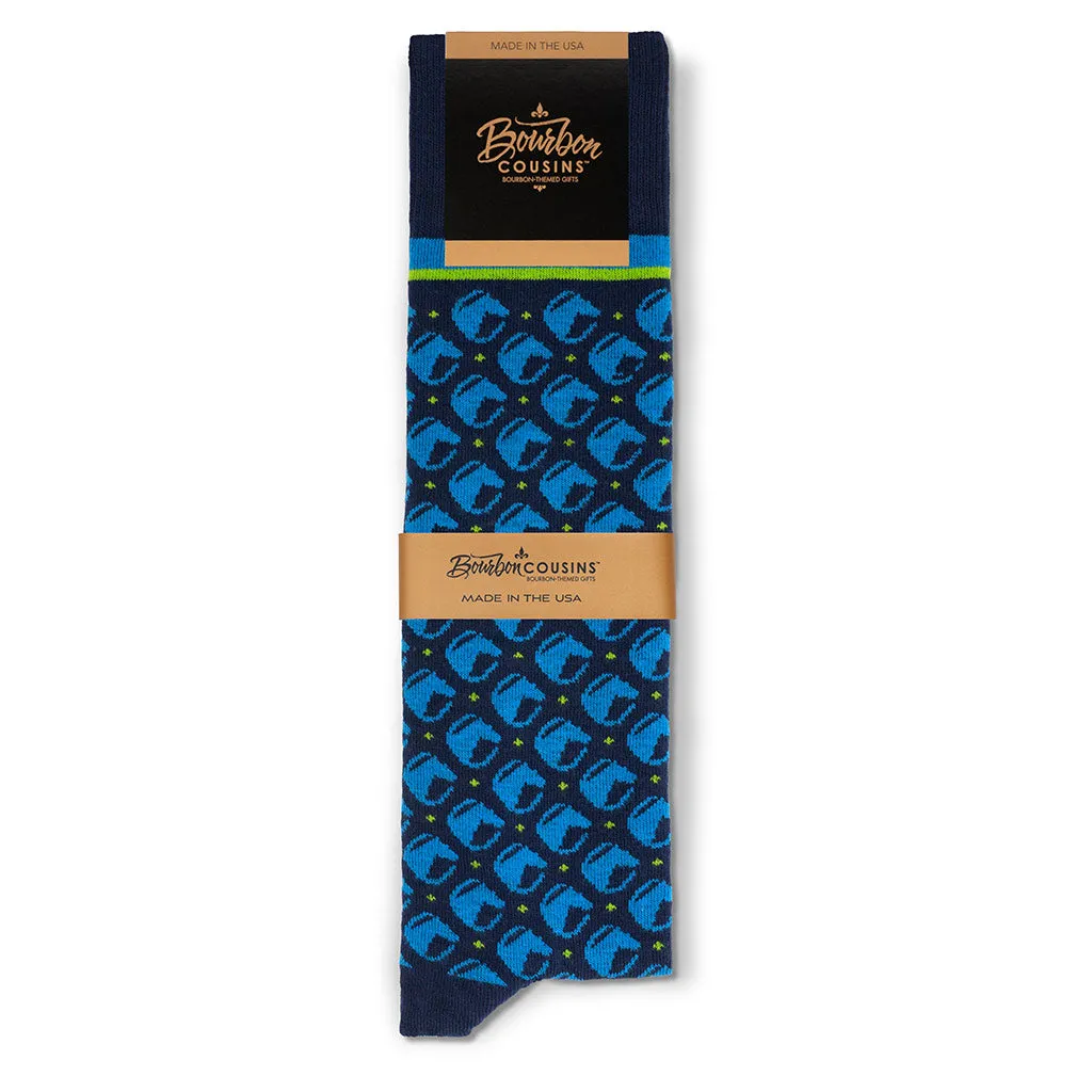 Race Horses | Navy   Lime