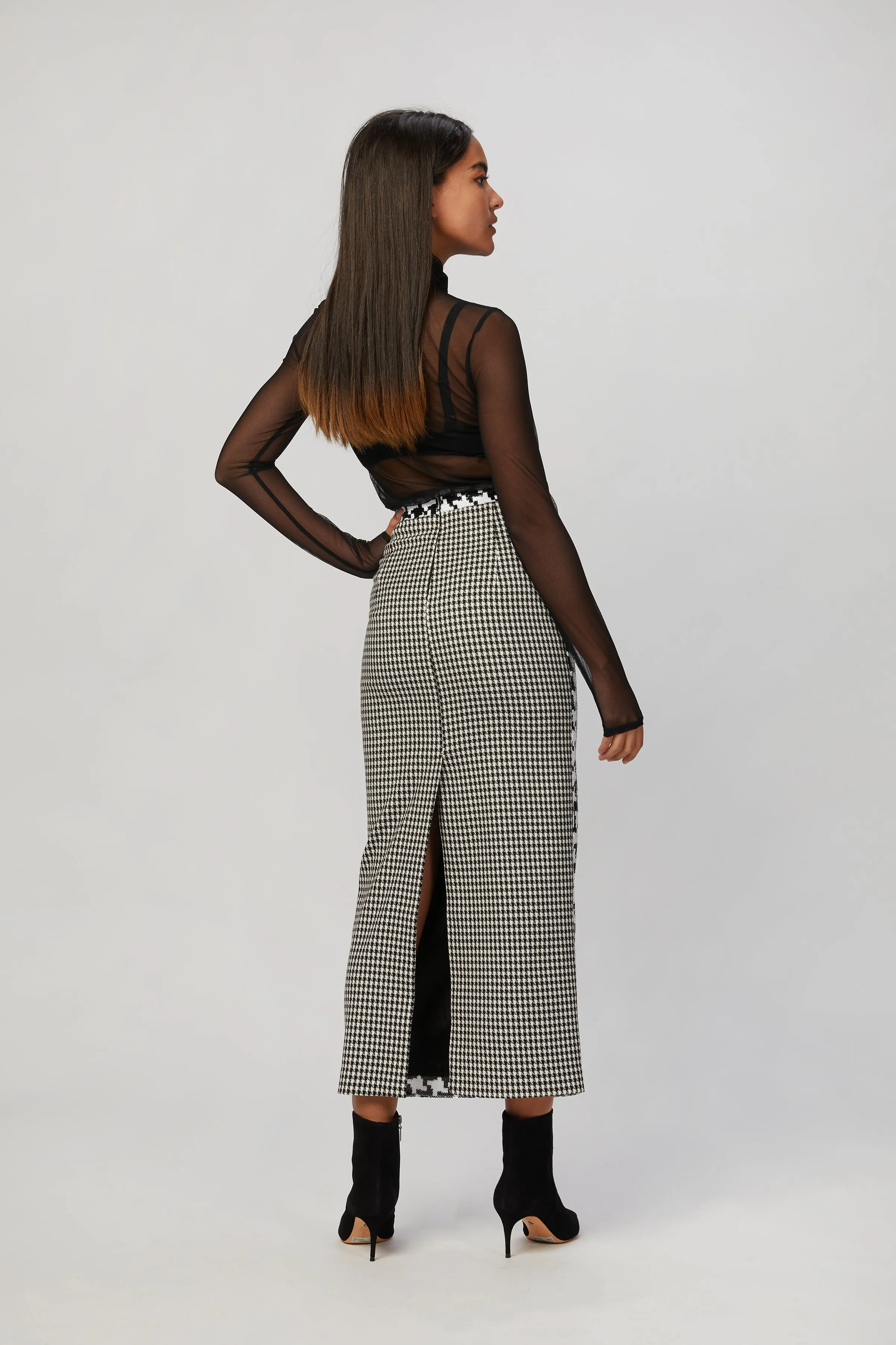 RAELYN MESH TURTLENECK