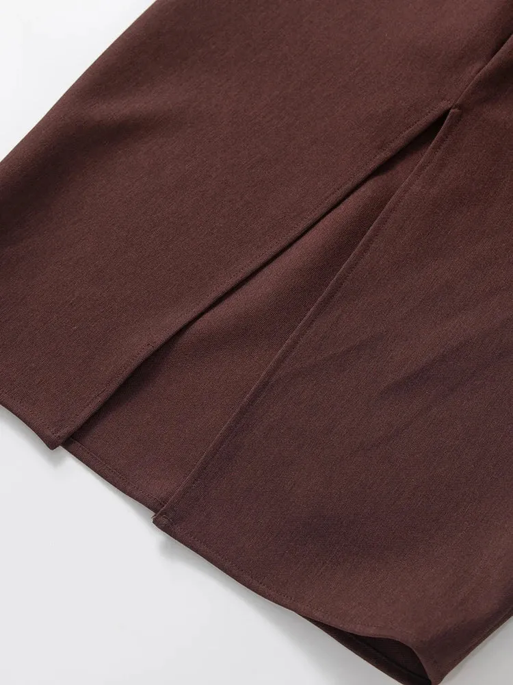 Raven Double Breasted Top   Pencil Skirt Office Lady 2 Pieces Set