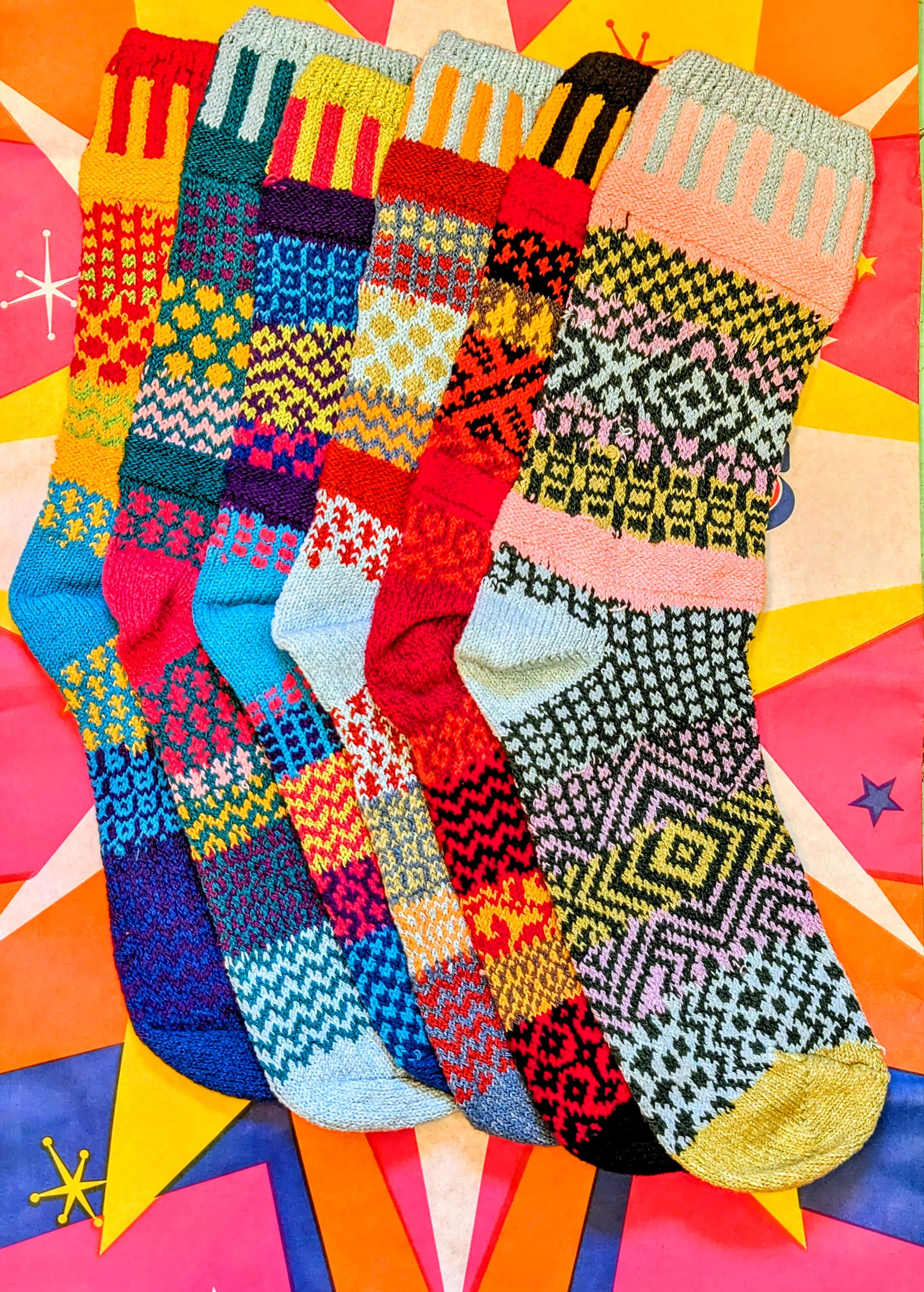 Recycled mismatched socks large