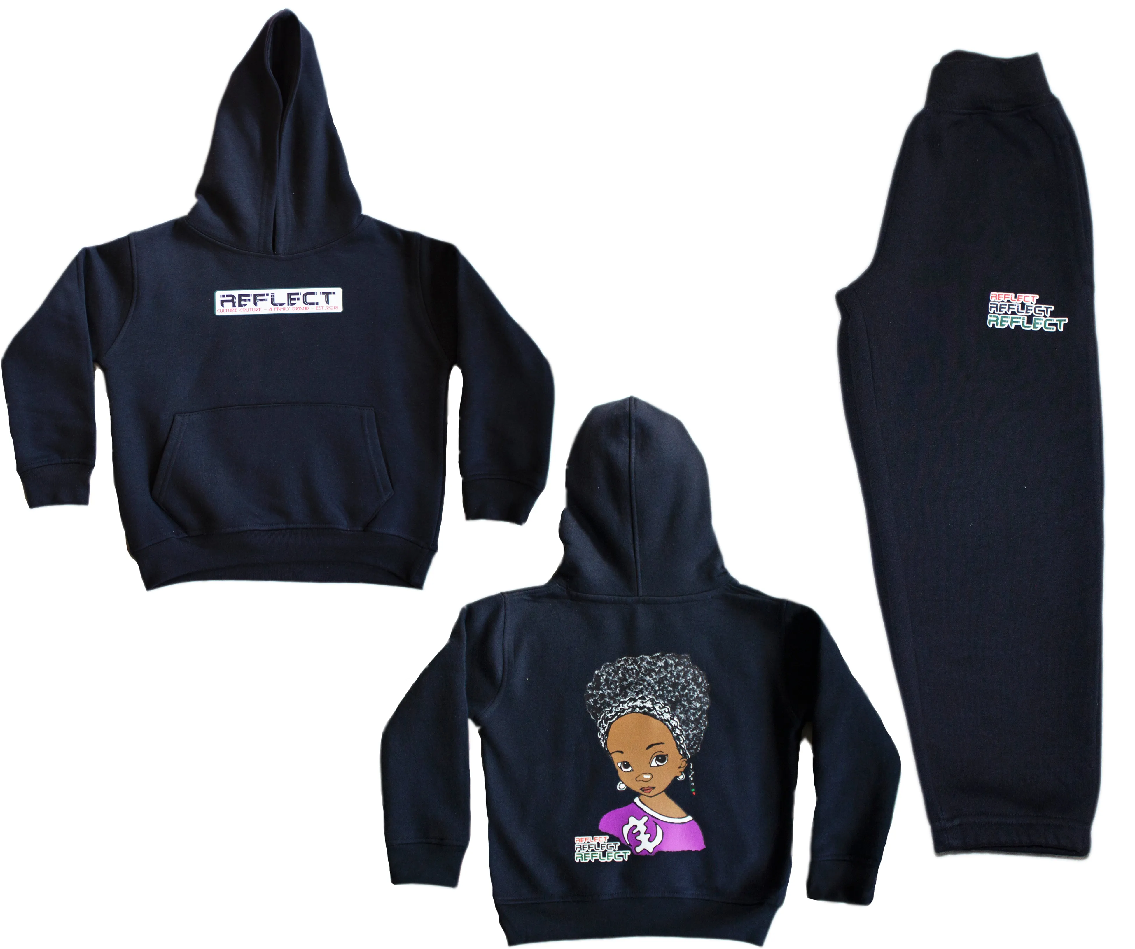 REFLECT Jogsuit Girls [BLACK]