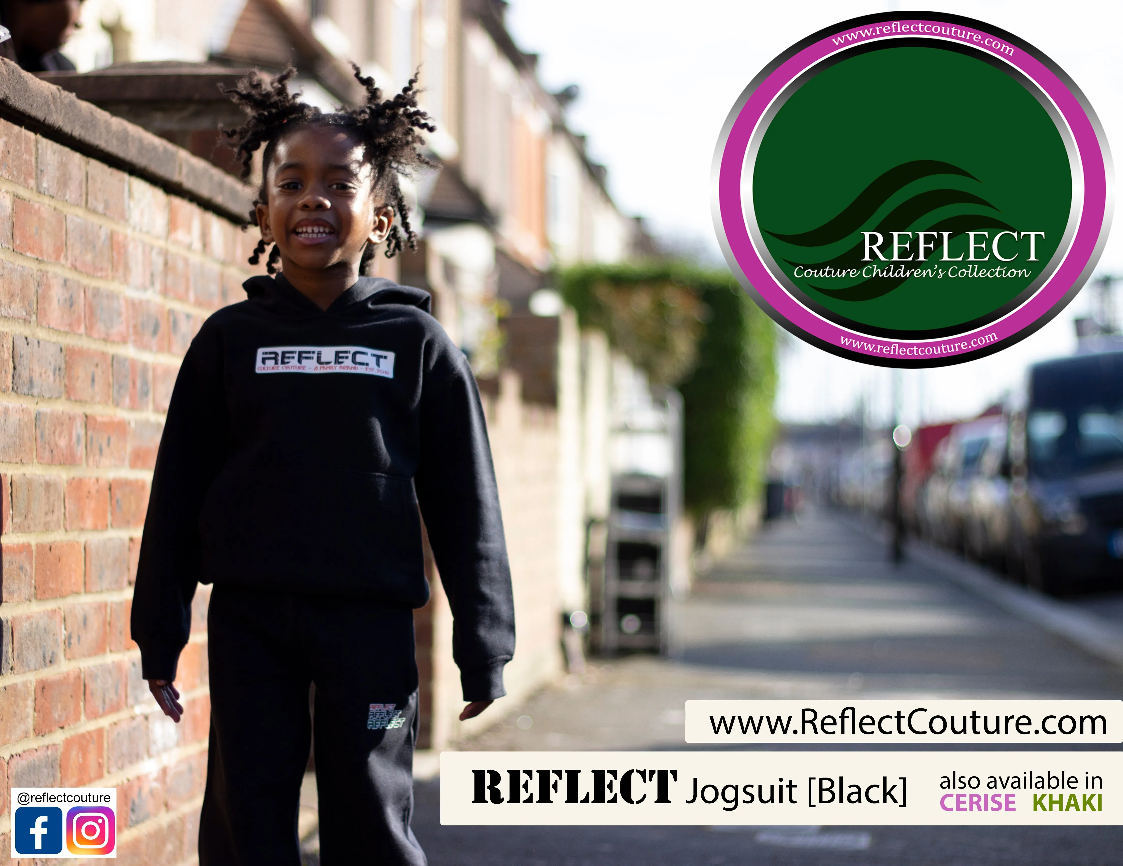 REFLECT Jogsuit Girls [BLACK]