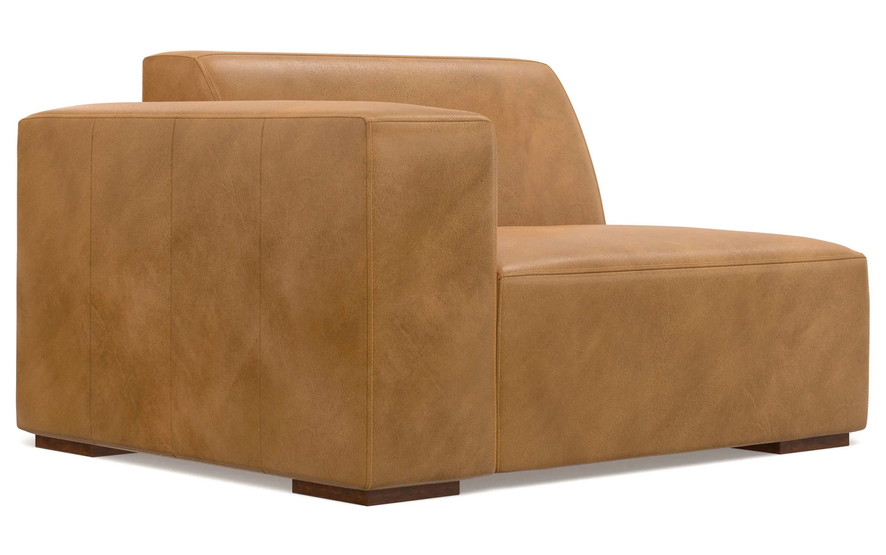 Rex 2 Seater Sofa and Right Chaise in Genuine Leather