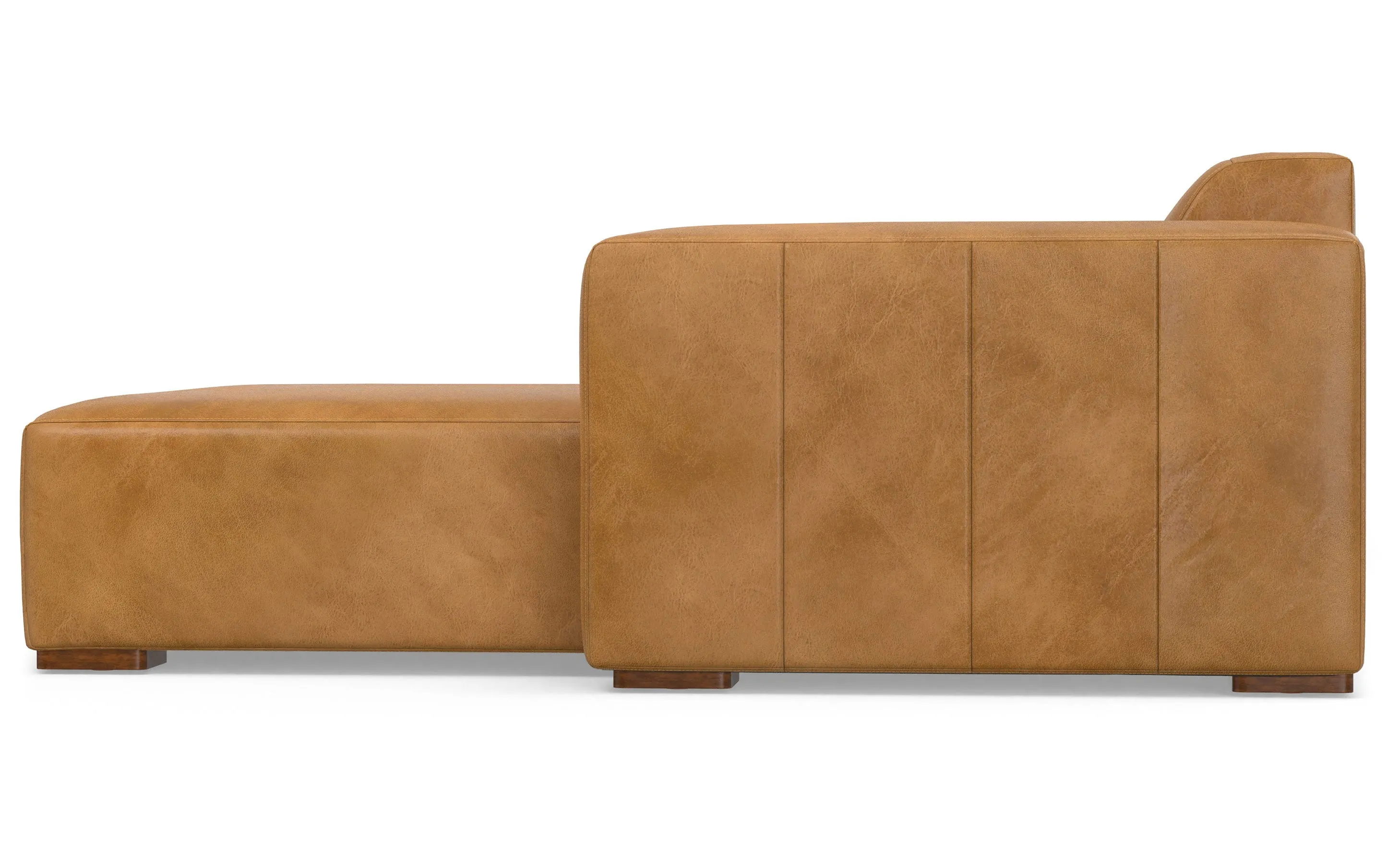 Rex 2 Seater Sofa and Right Chaise in Genuine Leather