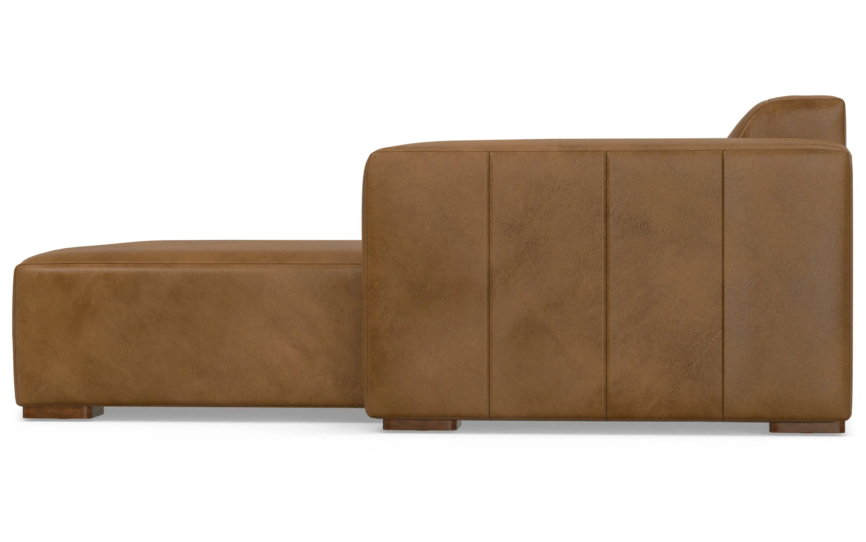 Rex 2 Seater Sofa and Right Chaise in Genuine Leather