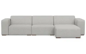 Rex 2 Seater Sofa and Right Chaise in Performance Fabric