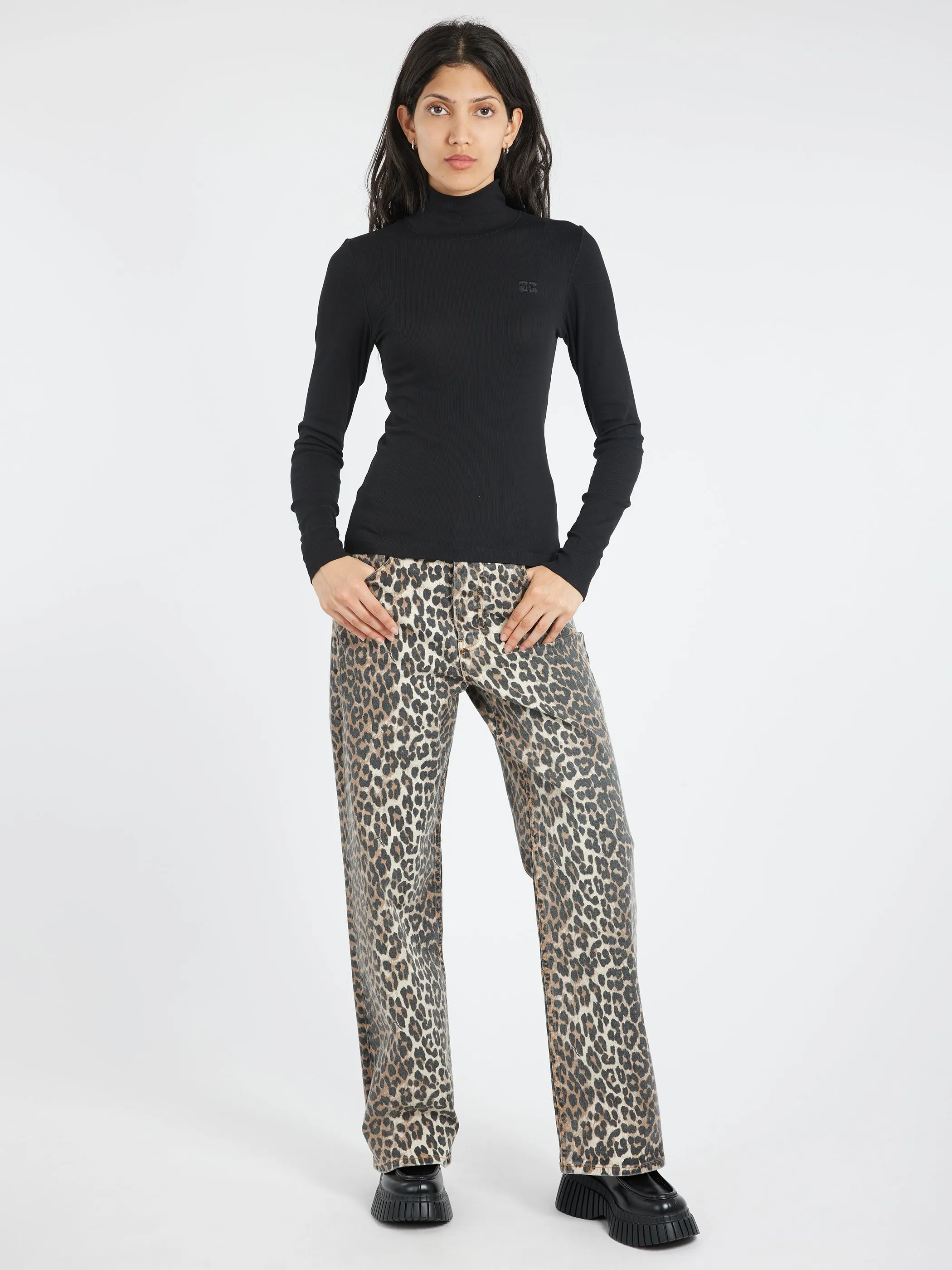 Rib Long Sleeve T-Shirt