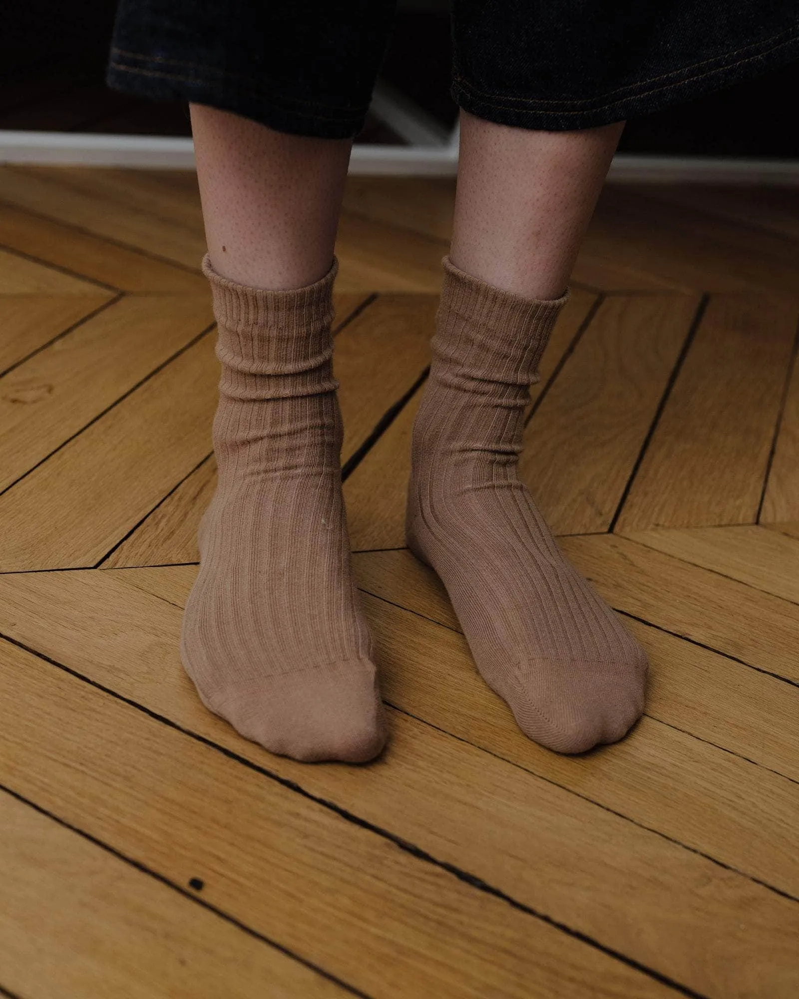 Rib Overankle Socks